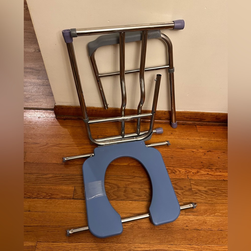 Raised Toilet Seat with Handles, Bathroom Stand Alone Toilet Safety Frame